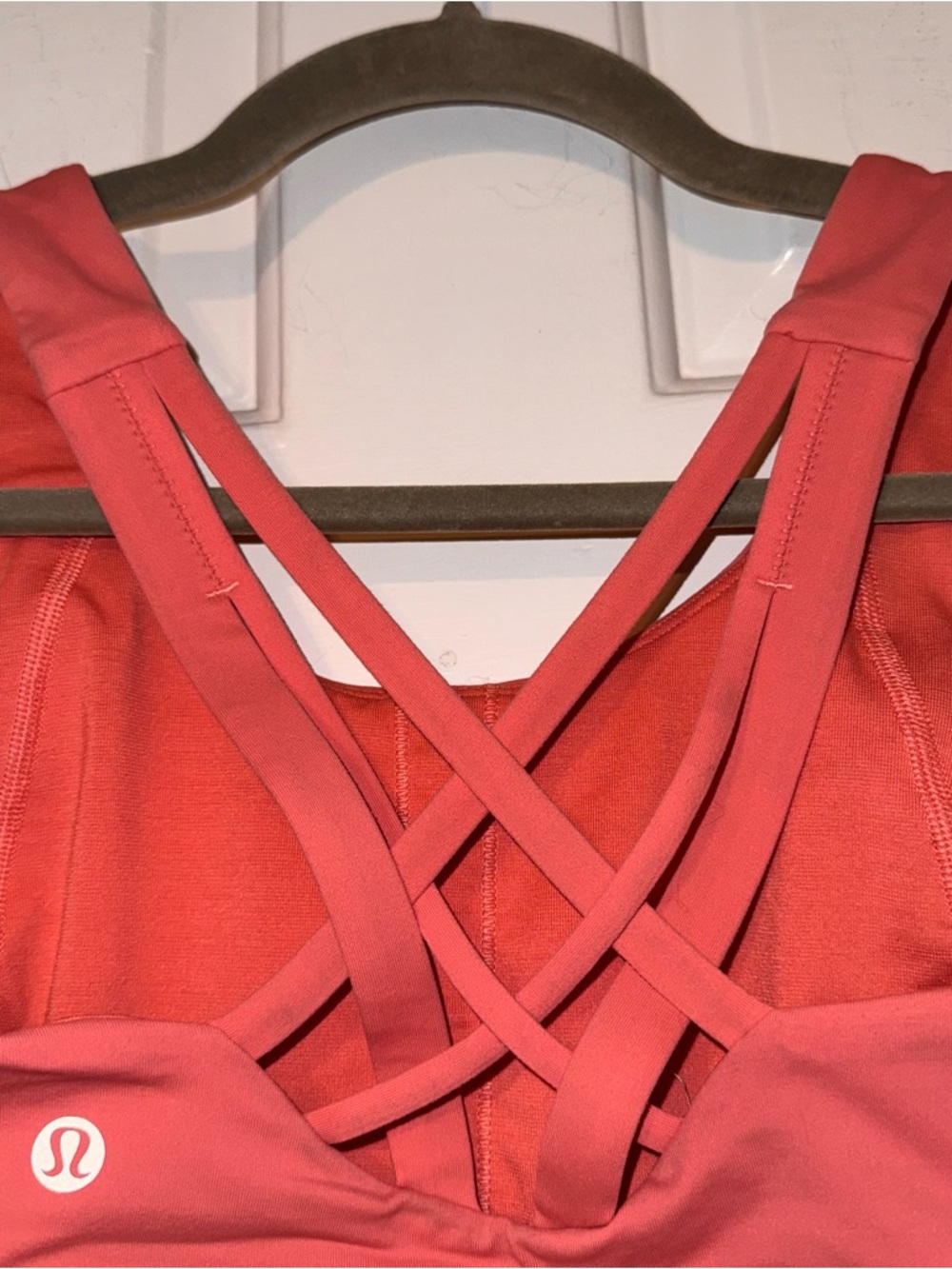 Lululemon Free to Be Elevated Bra in raspberry cream coral orange pink DD/E 4 - Picture 8 of 11